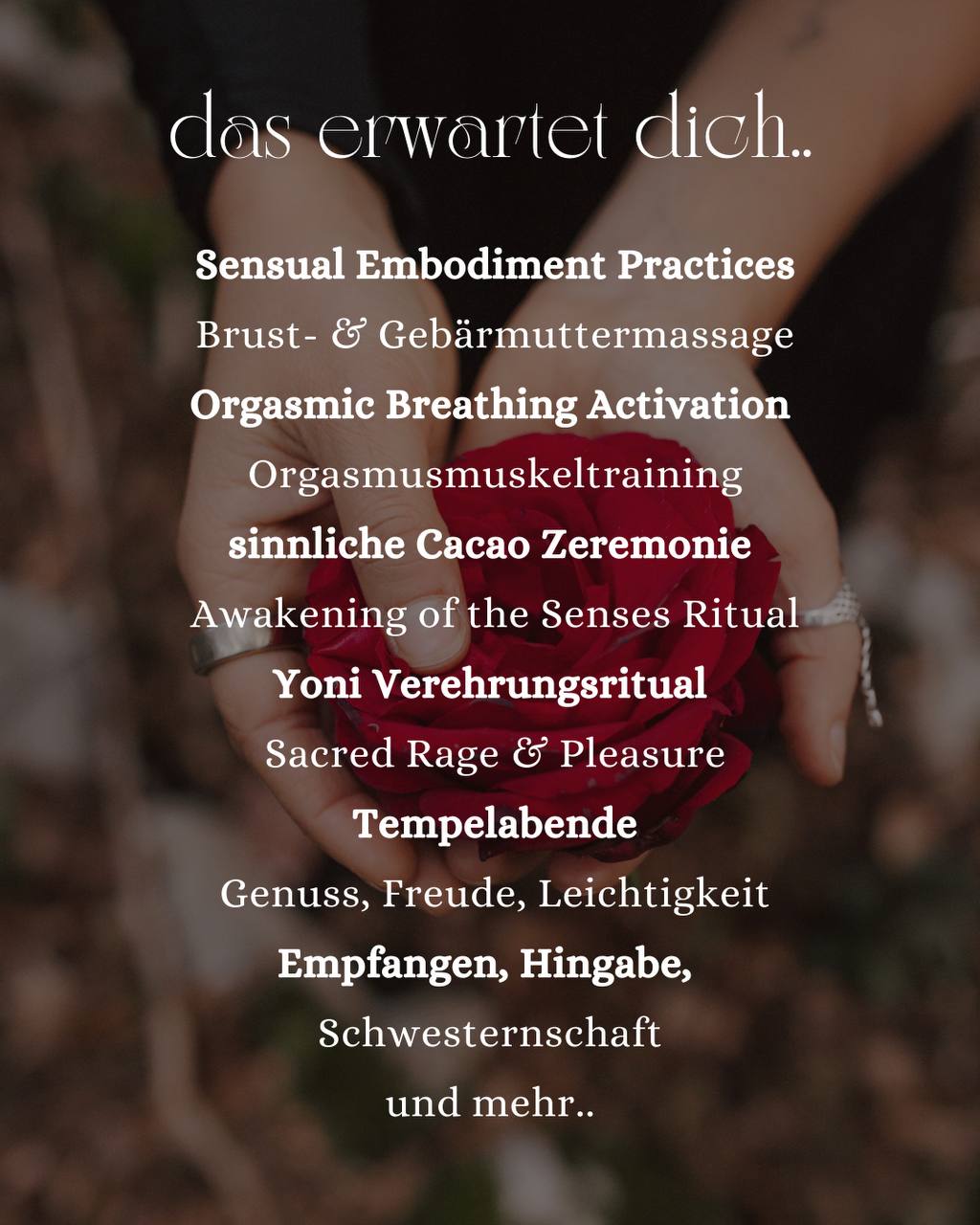 Holy Erotica Retreat ❤️‍🔥🌹