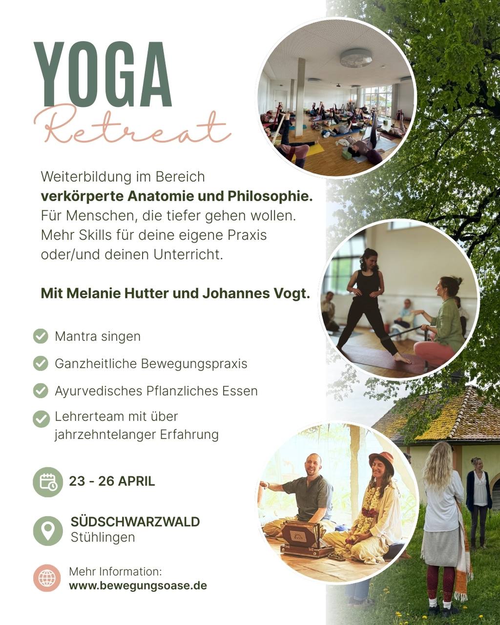 Retreat mit Johannes Vogt und Melanie Hutter.