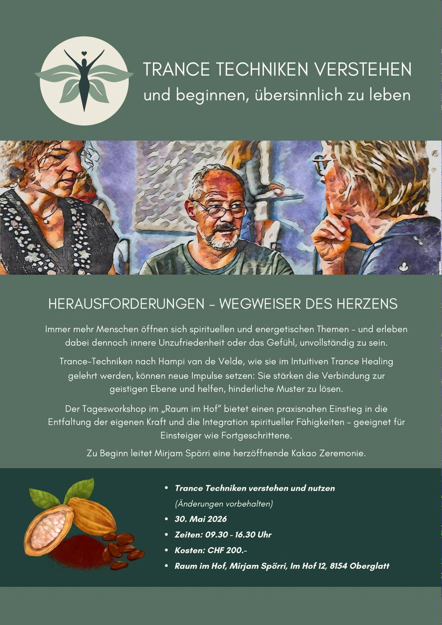 Wir freuen uns sehr auf euch! Herzlichst Hampi und Mirjam