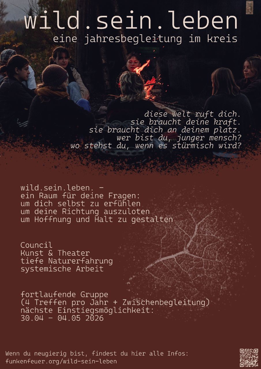 Die Jahresbegleitung wild.sein.leben SUCHT für die Frühjahrsbegegnung noch einen