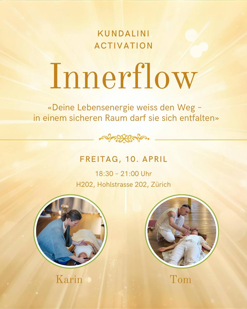 Morgen Freitag, 10. April um 18.30 Uhr treffen wir uns in der H202, Hohlstrasse 