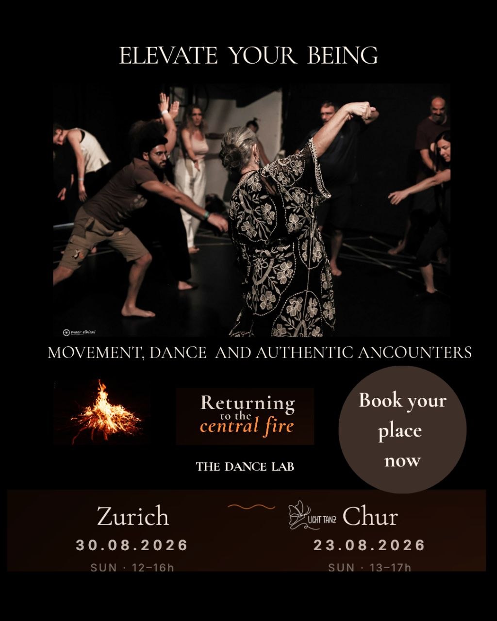 Join us for an elevating session of movement, dance, and authentic encounters on