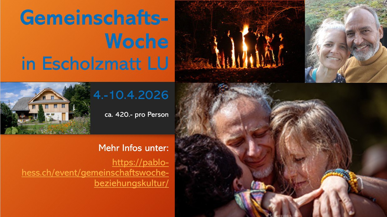 Unsere Einladung zur Oster-GemeinschaftsWoche.