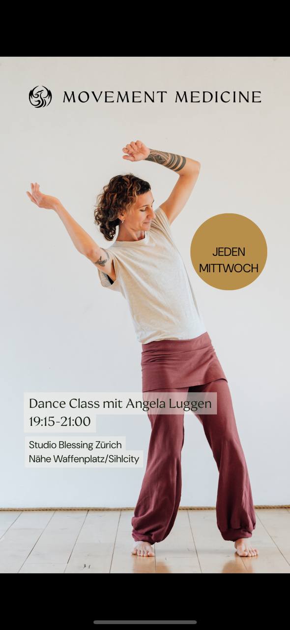 Last chance to dance in the Movement Medicine Weekly Class, before I transfer my