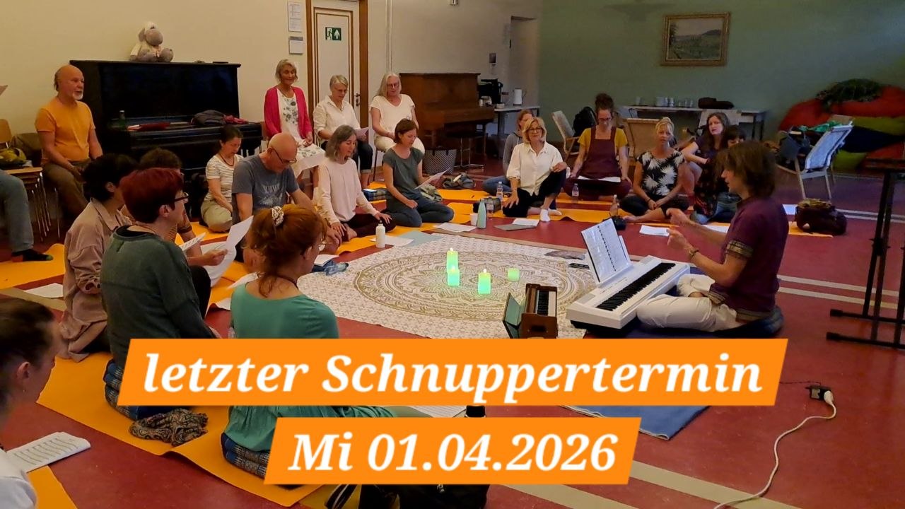 Schnupperabend neues Chorprojekt🪷
