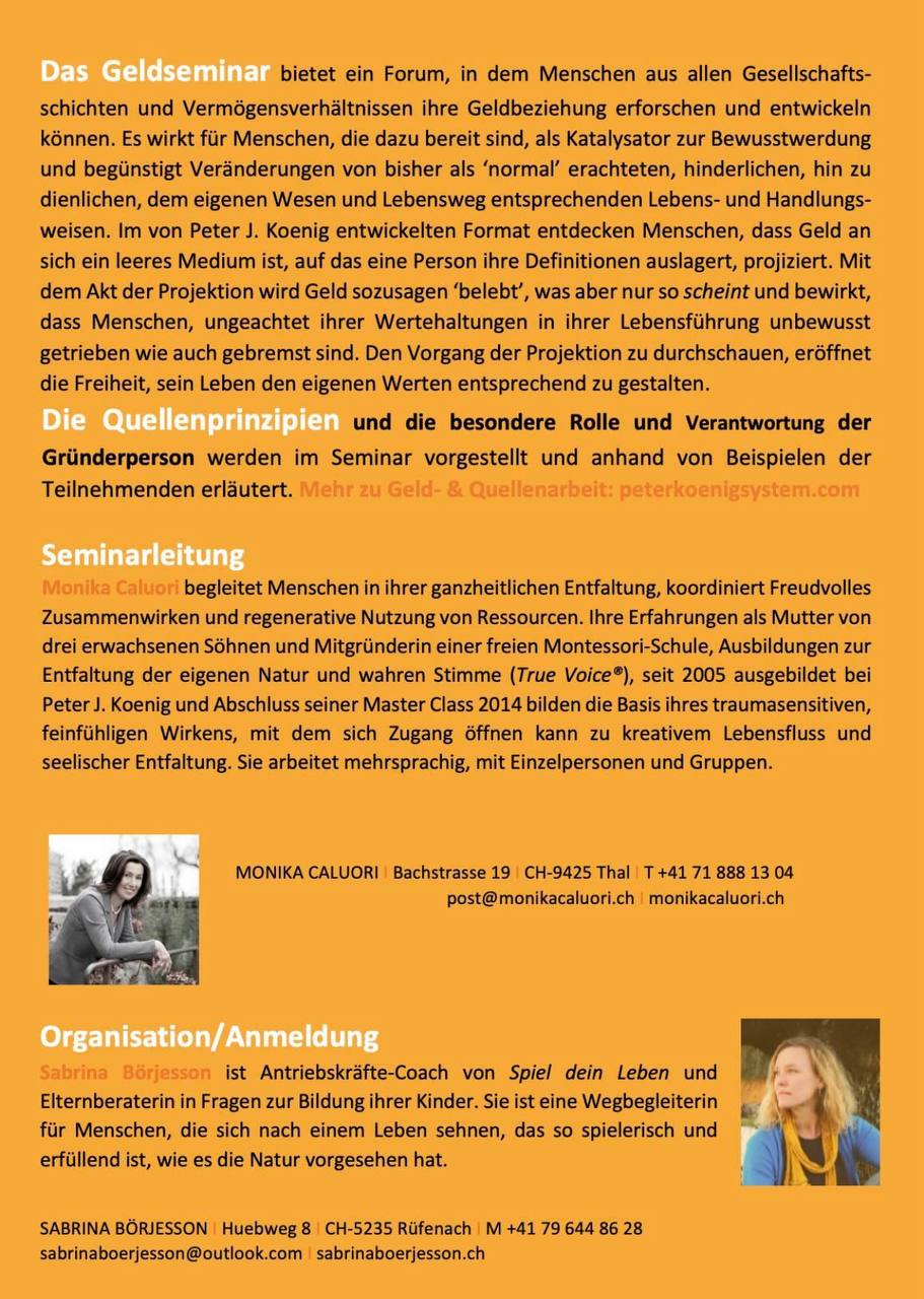 Zeit dich auf der Sennhütte in Effingen mit dem Thema Geld weiter zu entfalten?