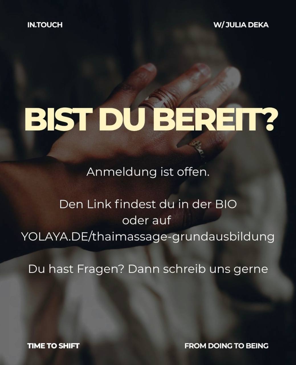 METTA. IN. MOTION · Thai-Yoga Massage Grundausbildung