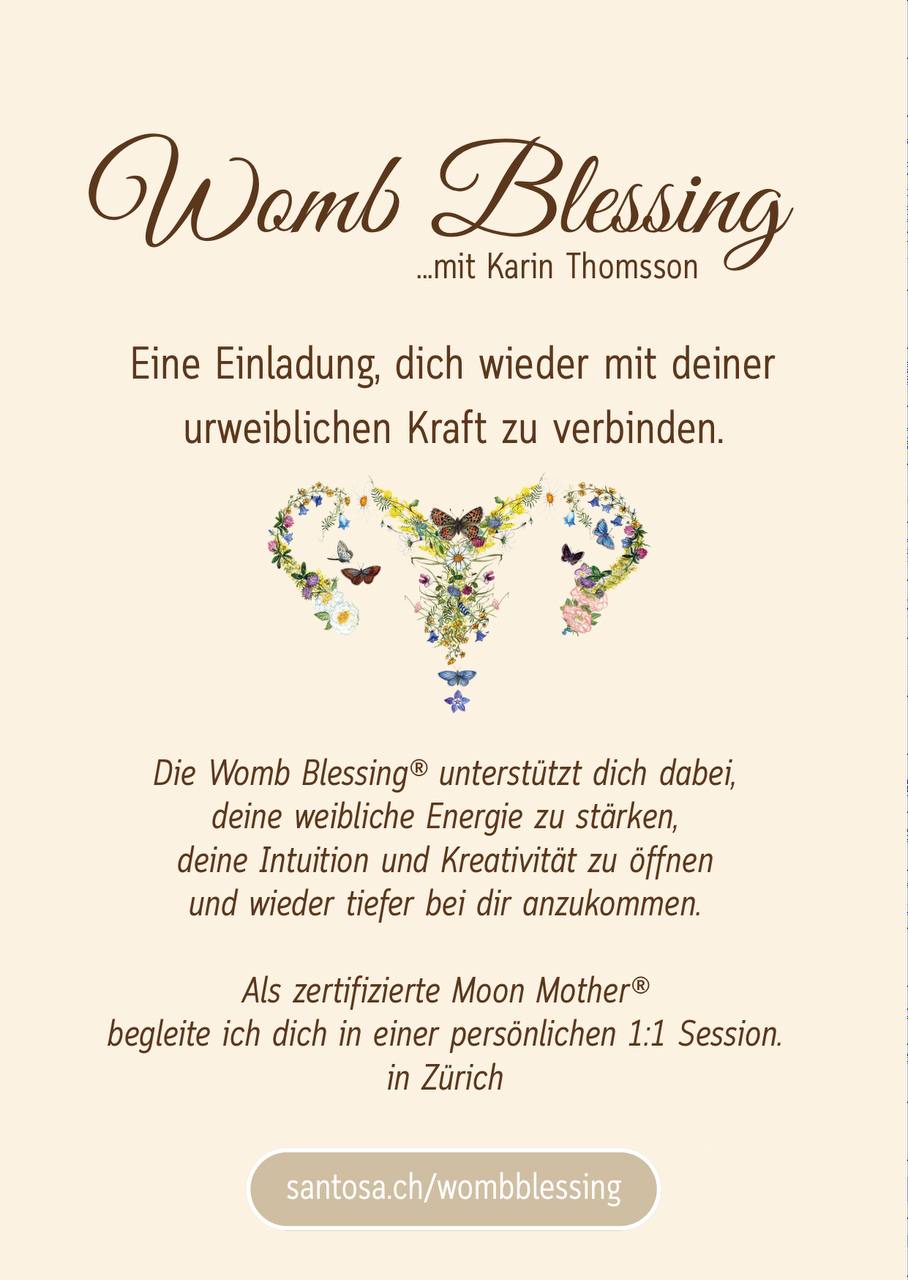 Womb Blessing® – eine Einladung, wieder tiefer bei dir anzukommen.