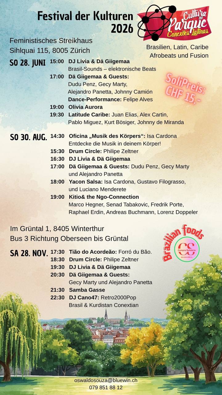 Liebe Leute. Bald sind wir da. Das Festival der Kulturen präsentiert Künstler au
