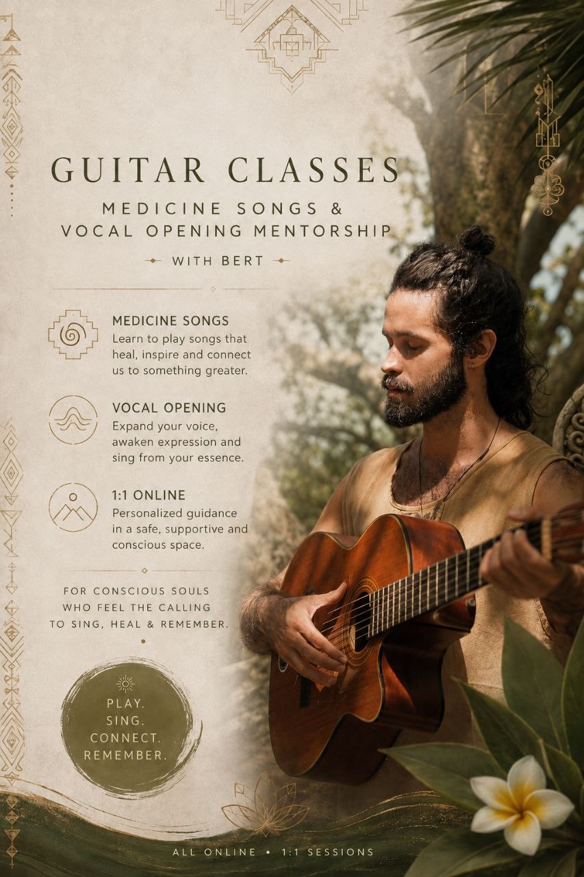 Guitar Classes • Medicine Songs & Vocal Opening 🎶
