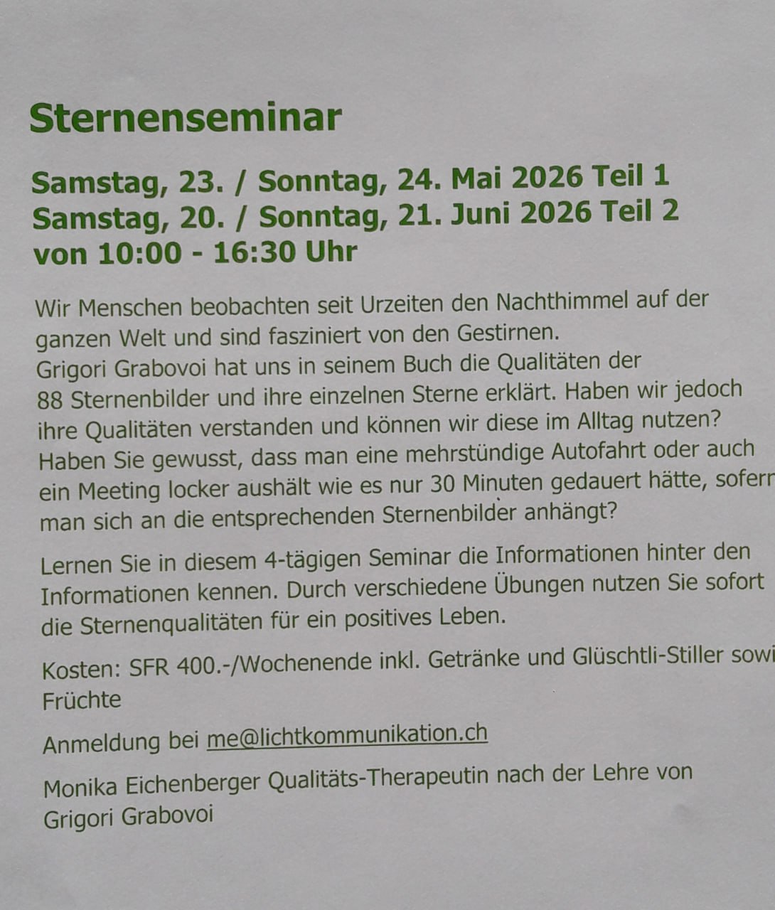 Ich weiss, das es in diesem Kanal Grigori Grabovoi Interessierte gibt. Deswegen 