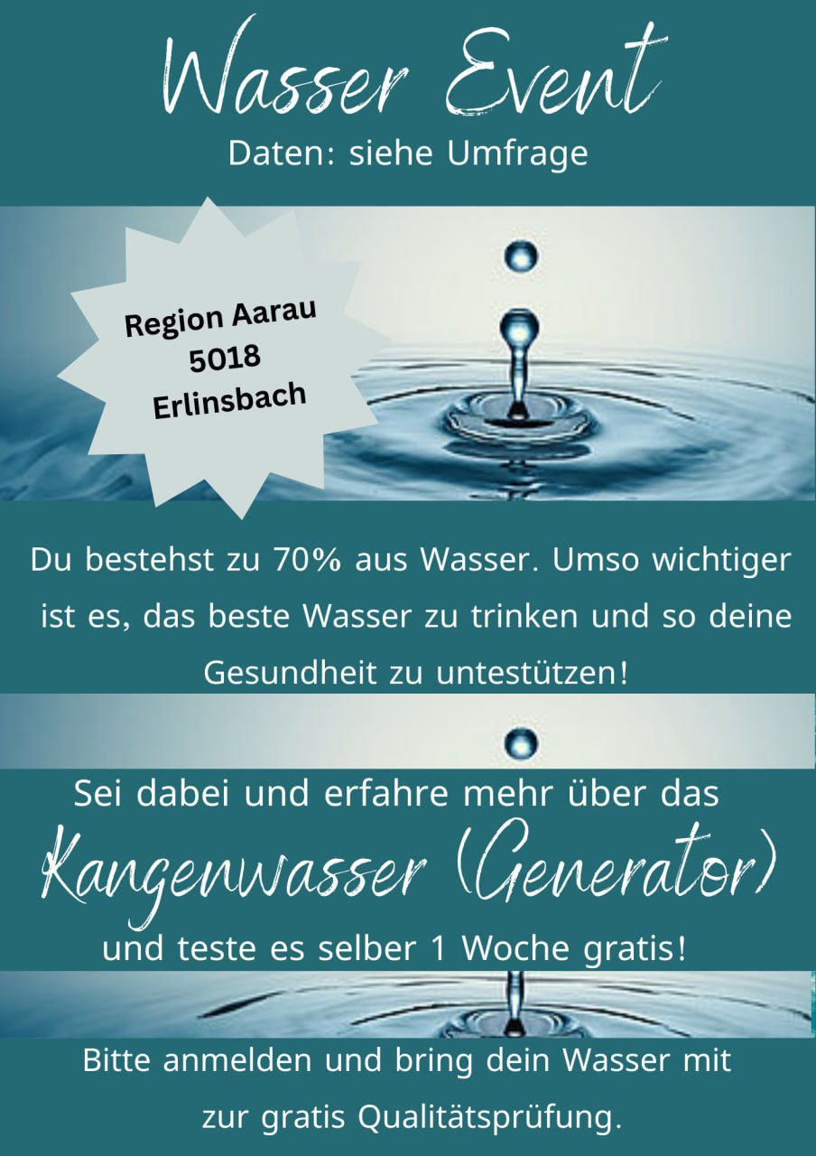Wasser ist das Elixier des Lebens! Umso wichtiger ist es, zu wissen, was wir in 
