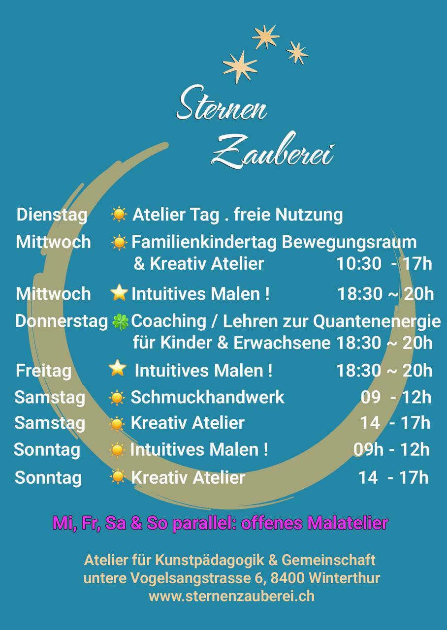 Am Mittwoch isch immer *Familiekindertag* im Bewegigsruum mit Trampolin.