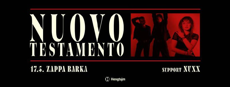 17 мая в Zappa Barka выступит Nuovo Testamento!📀