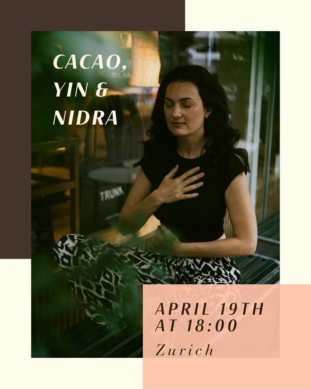 This Sunday in Zurich is for deep relaxation and nervous system balancing!