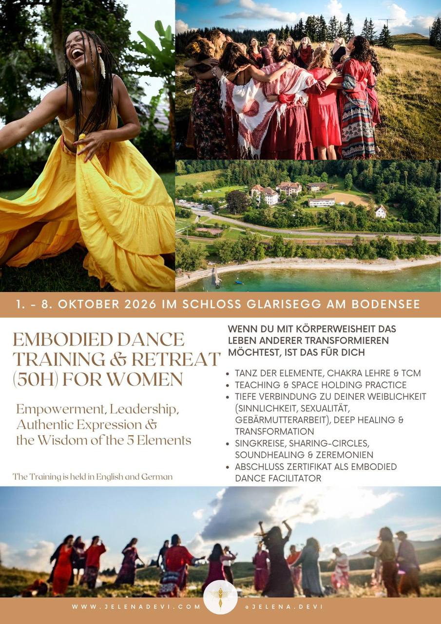 Inviting you to join the ELEMENTAL DANCE & EMBODIMENT TEACHER TRAINING from the 