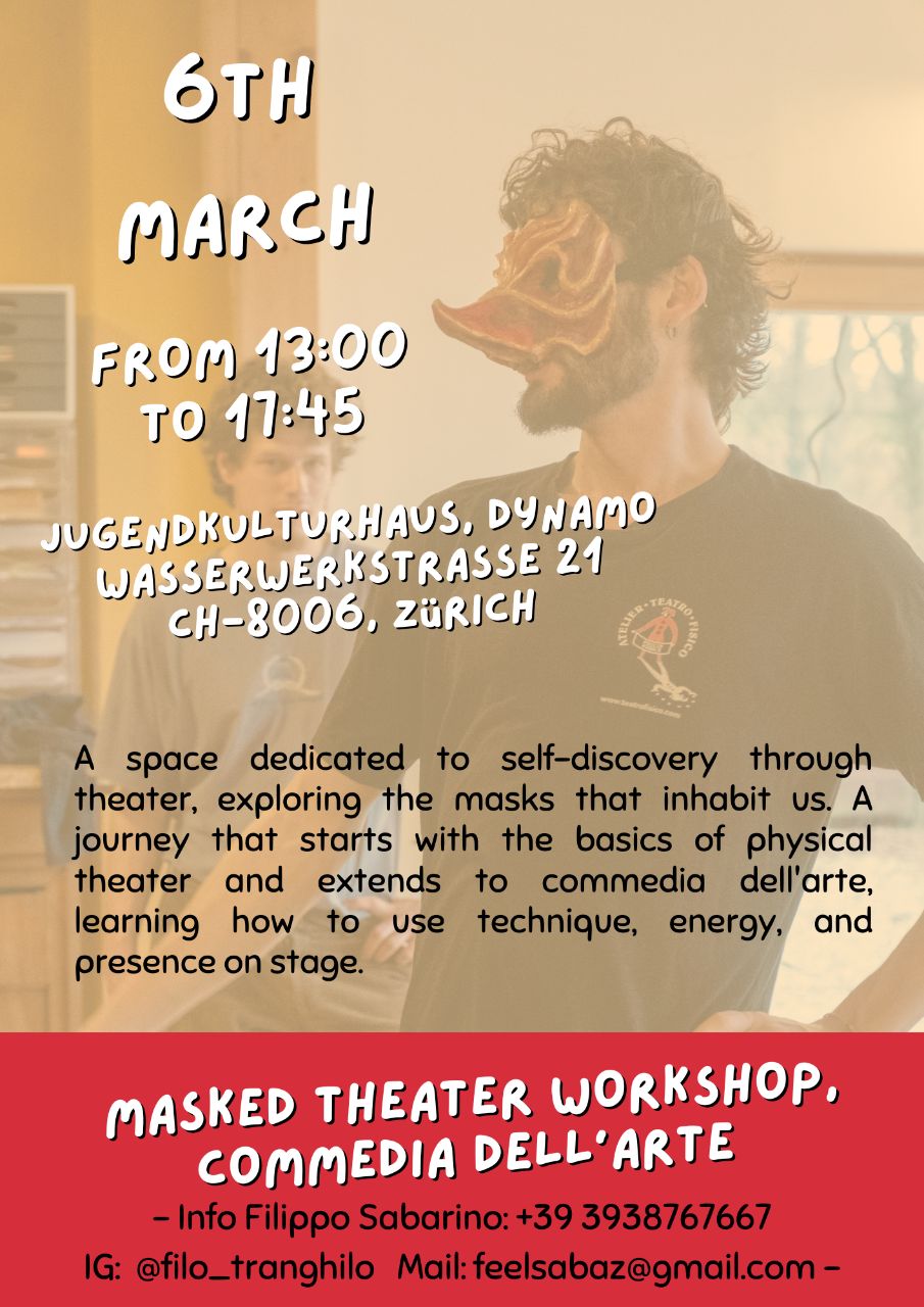 Here is the full info about the workshop 🔮🎭🔮