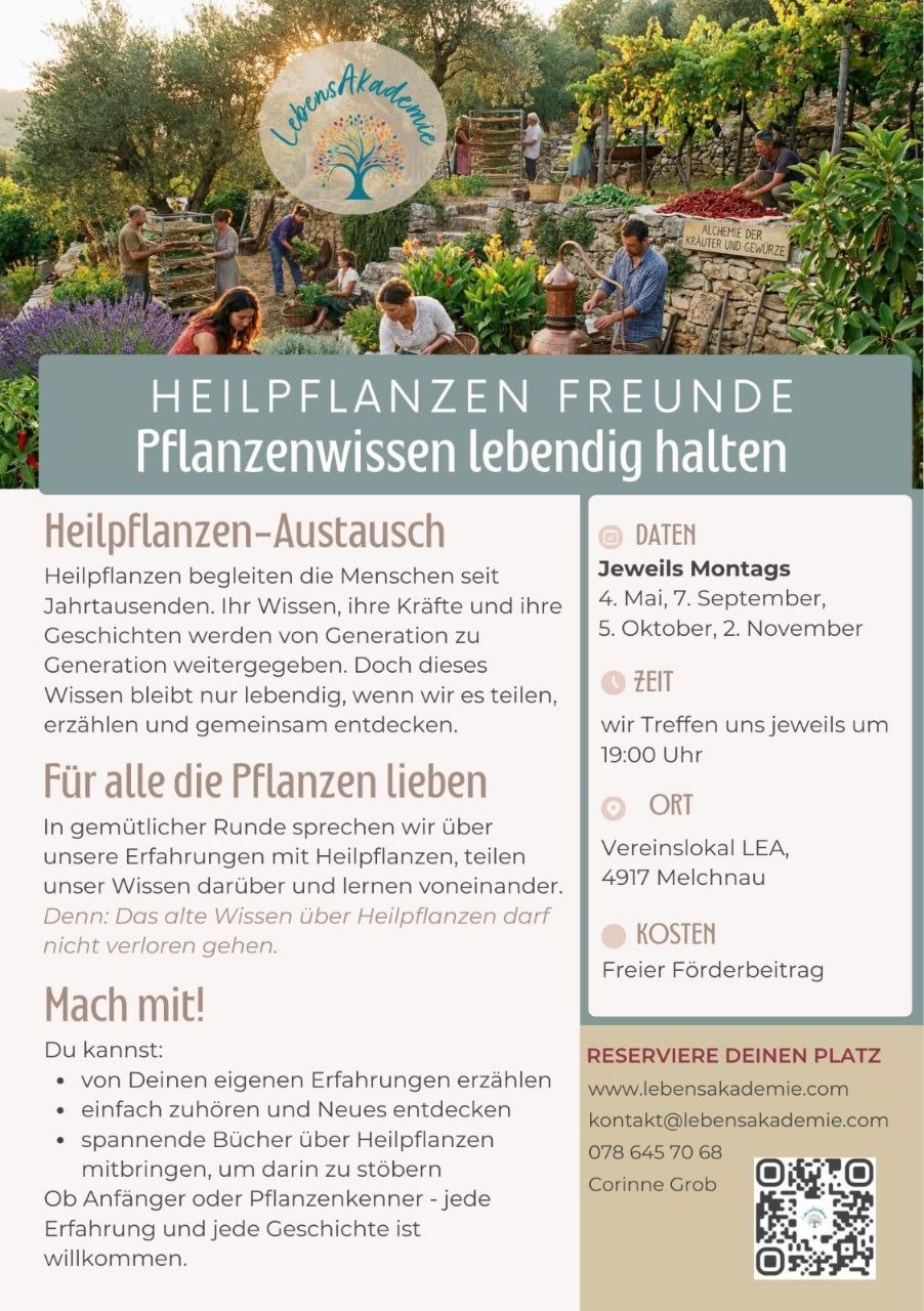 Ich freue mich, mit euch in die Welt der Heilpflanzen einzutauchen.