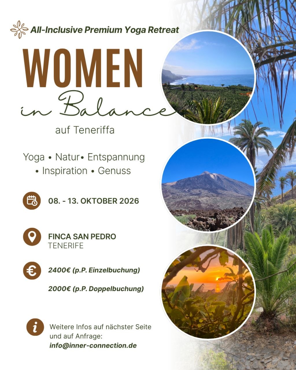 Das All-Inclusive Premium Retreat auf der wunderschönen Insel Teneriffa 🌴🌺🌊