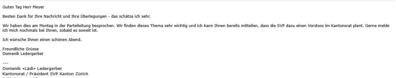 Abschaffung des Impf-Obligatoriums und Busse im Kanton Zürich:
