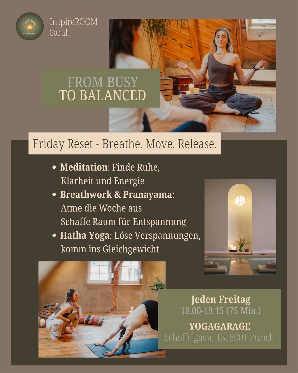 Herzliche Einladung zum Yoga morgen!🧘‍♀️✨️💜