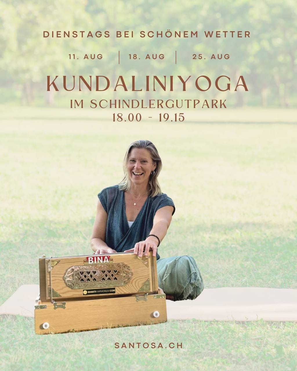 Outdoor Kundalini Yoga im Schindlergutpark