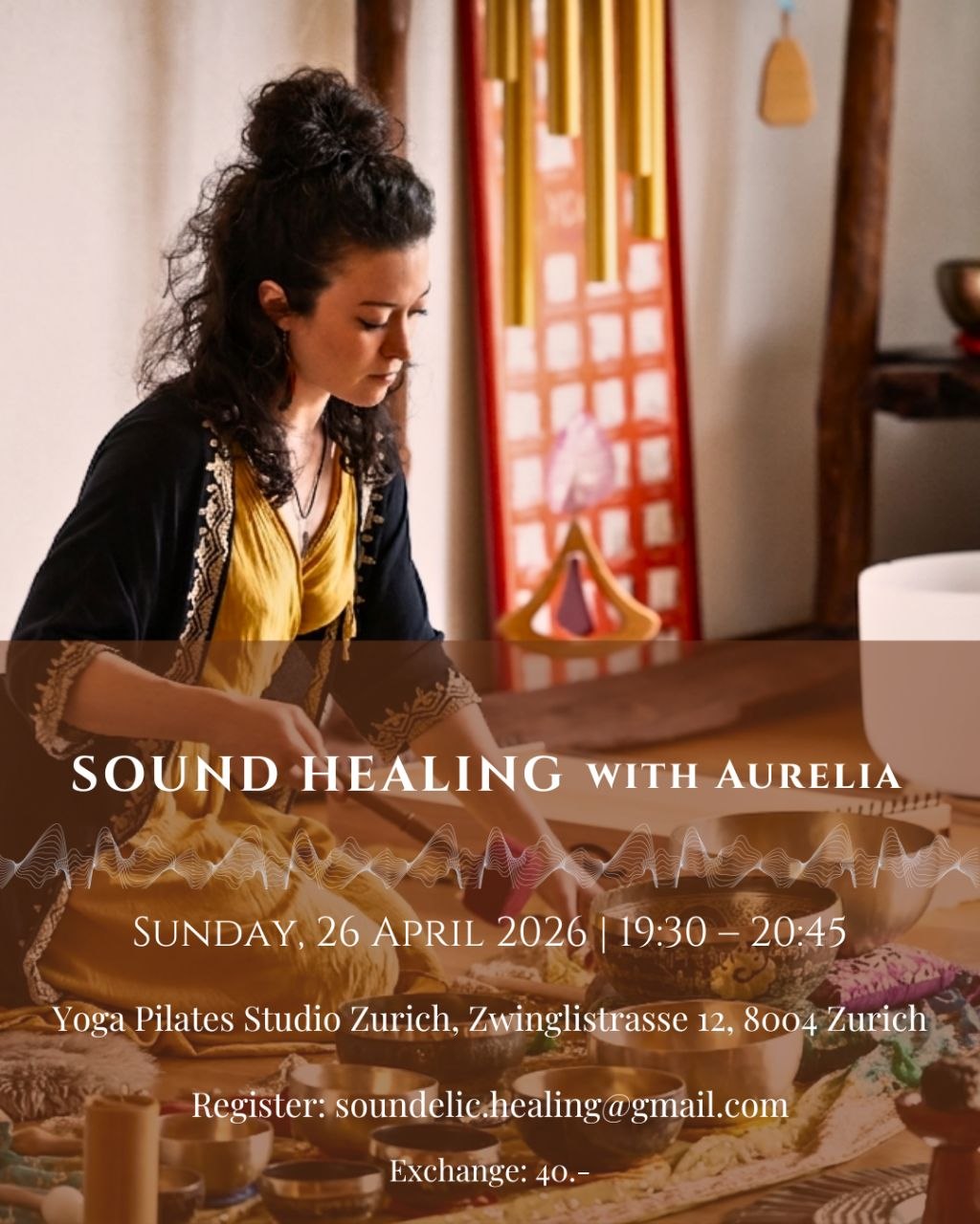 It's happening😁 My first sound healing in Zurich is coming up soon 🎶 Don't miss 