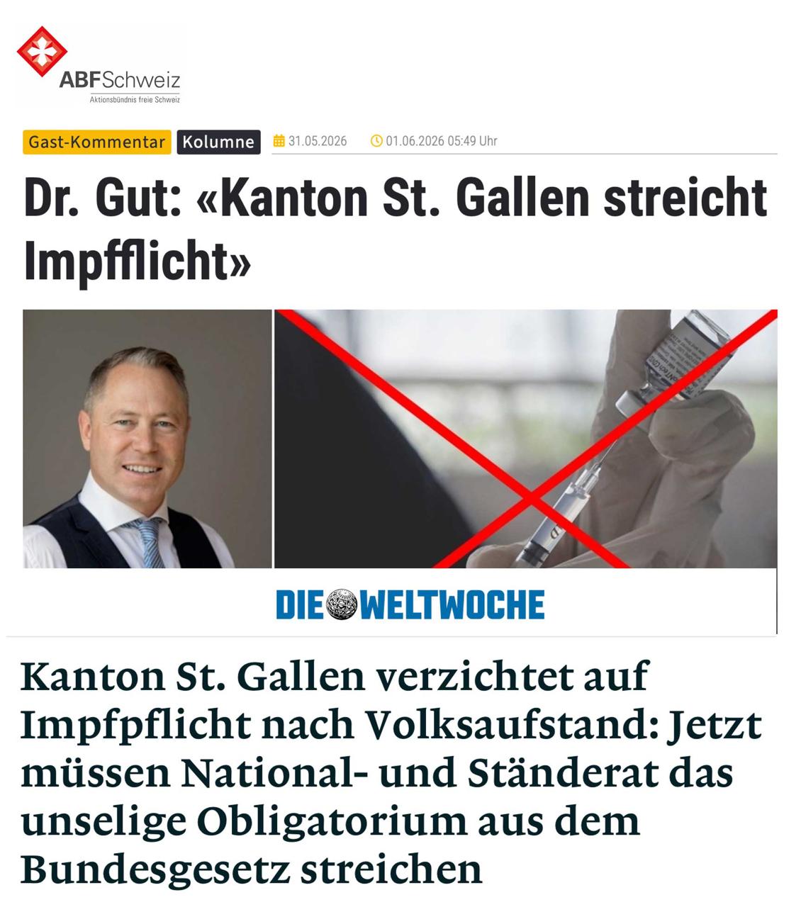 Kantonale Gesundheitsgesetze im Fokus behalten