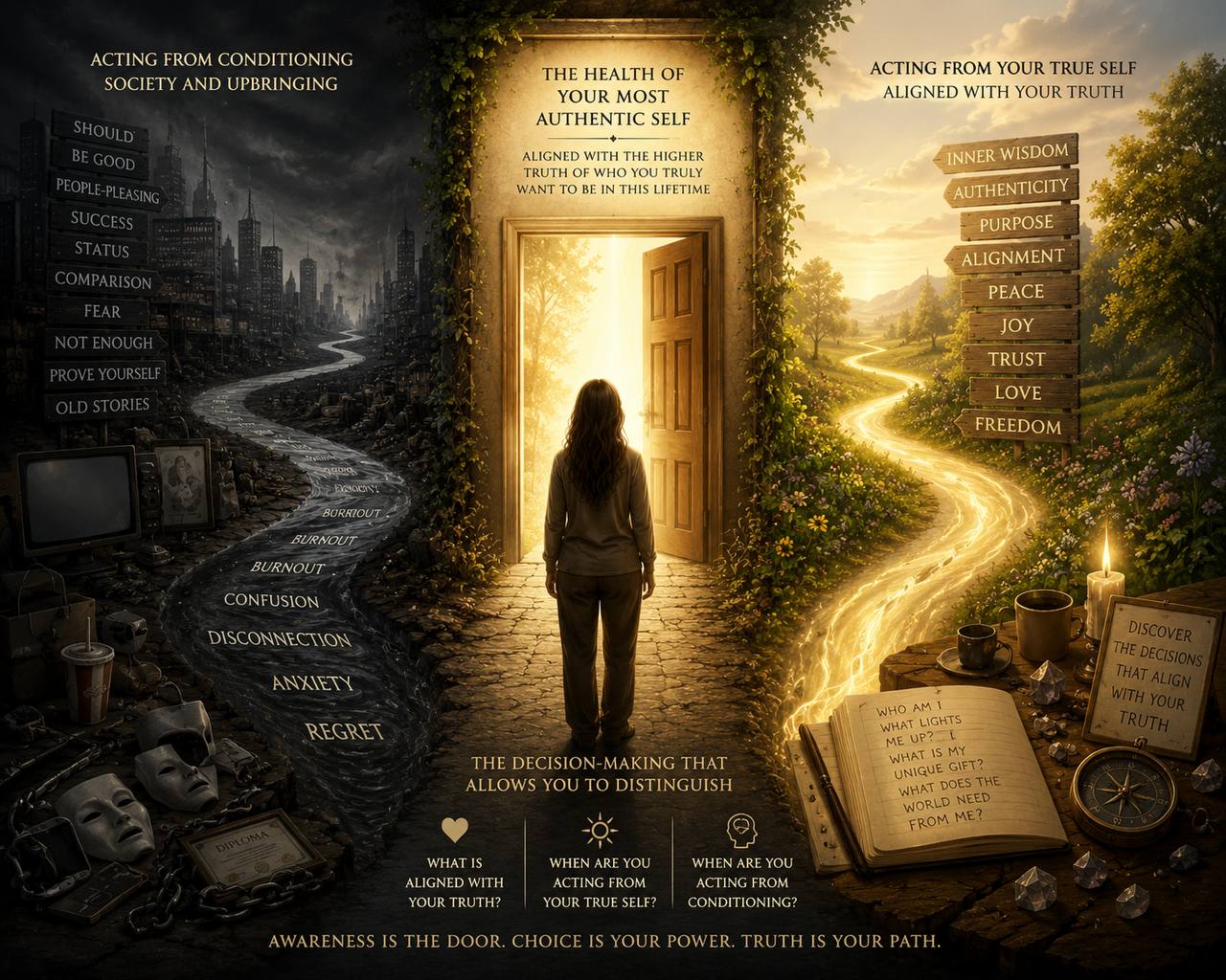 Are you wondering whether the decisions you’re making are coming from your truth