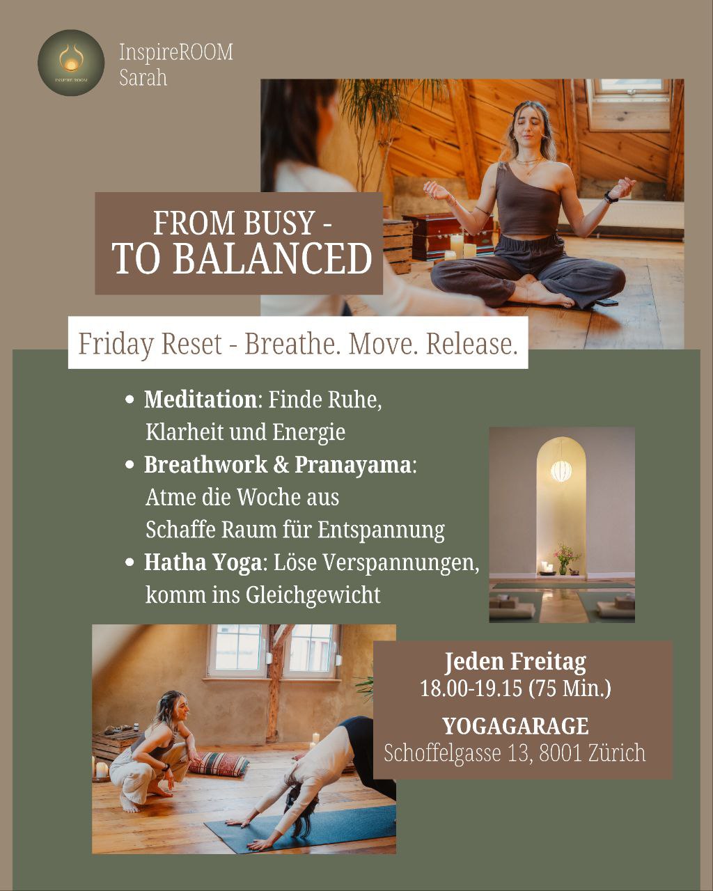 Spürst du manchmal, wie die Woche noch auf dir lastet? Wenn du noch voll unter S