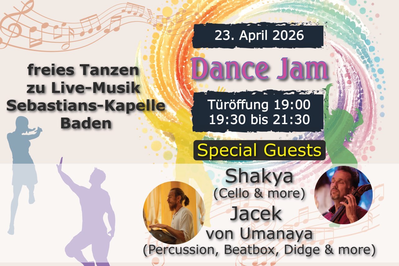 Dance Jam Baden – das ist freies Tanzen zu Live-Musik in der Sebastianskapelle m