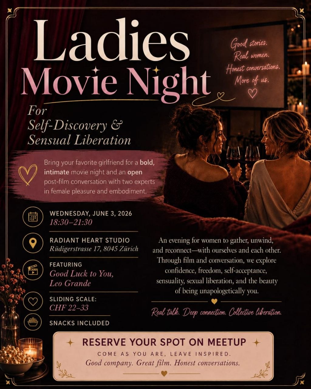 Women's movie night: June 3*💋