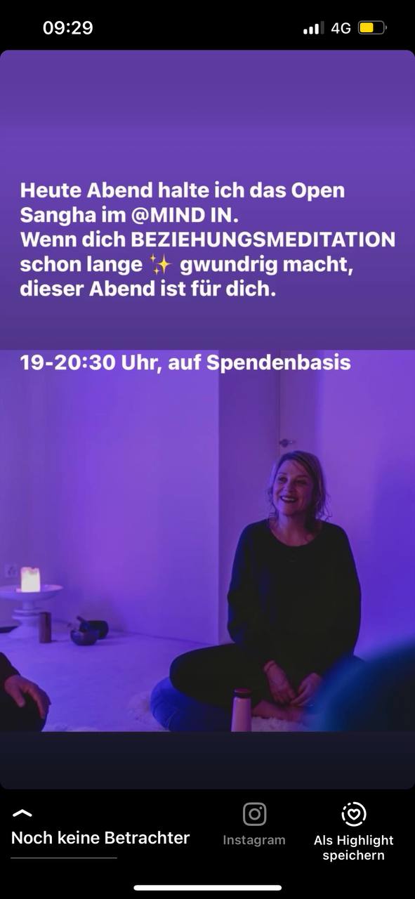 Relational Meditation ist erst einmal ein Raum für dich zum Ankommen. ✨