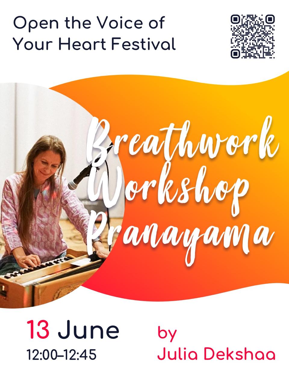 Breathwork Workshop Pranayama in Basel by Julia Dekshaa