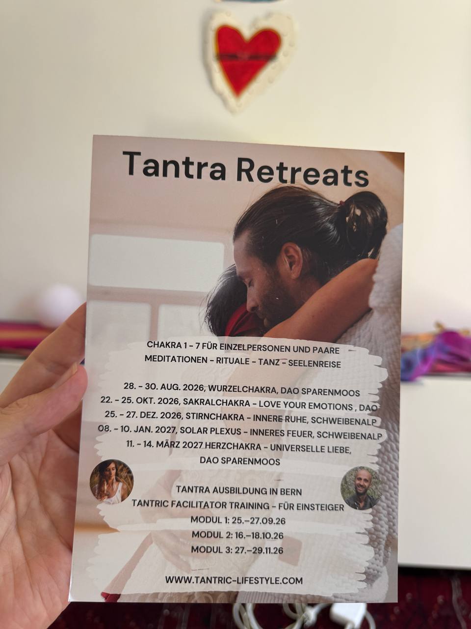 Die neuen Daten für die Chakra Retreats