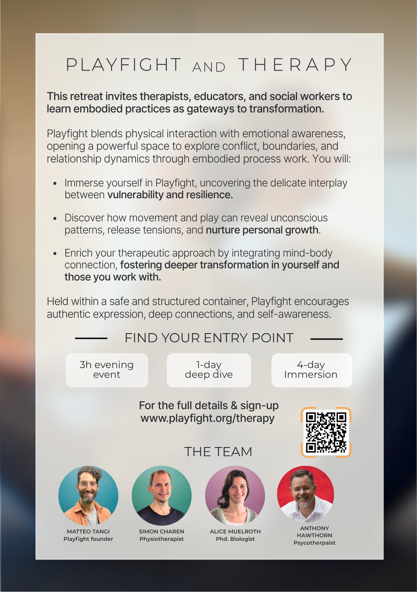 Are you a therapist, coach, educator or social worker?
