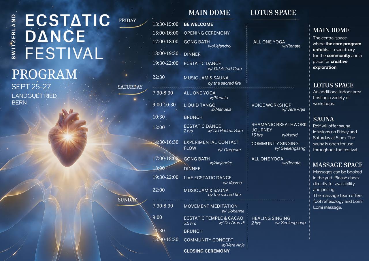 Dear precious Ecstatic Dancers,