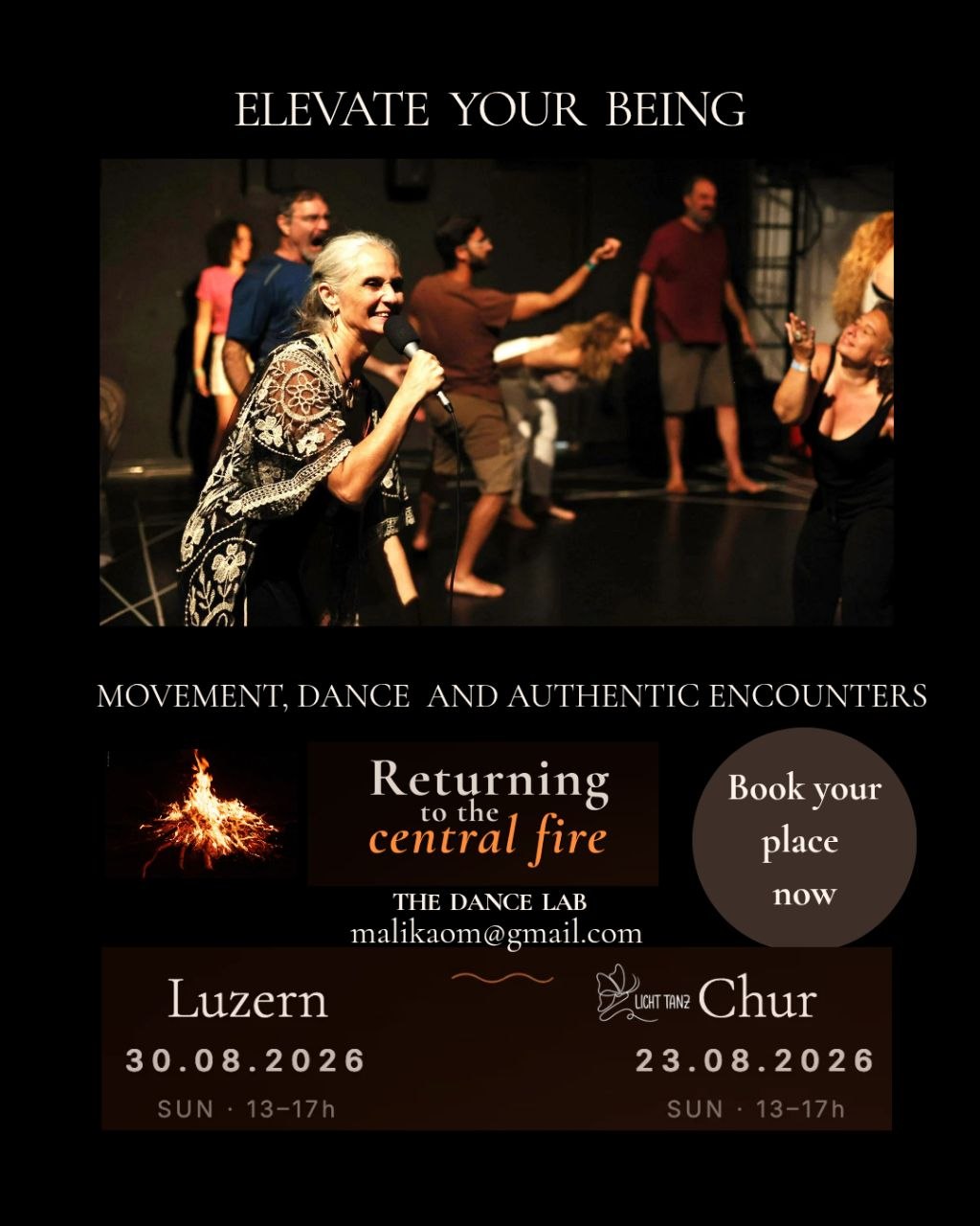 Join us for an elevating session of movement, dance, and authentic encounters on